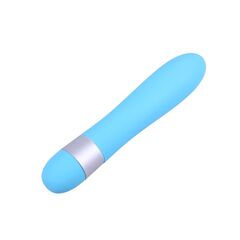 Голубой классический вибратор Precious Passion Vibrator - 17 см. - 