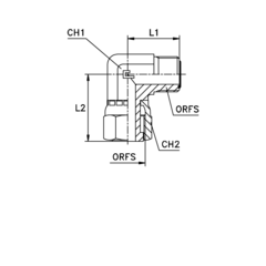 Соединение N90 ORFS 13/16" (климп.) CAST