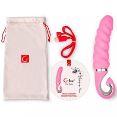 Анатомический вибратор витой Gvibe Gjack-2 22 см, розовый