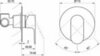 Ravak X070219 Смеситель скрытого монтажа без переключателя EL 062.00CR.O1 ХРОМ (1 вывод)