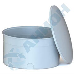 Бак цилиндрический вертикальный 2000 л с дыхательным клапаном Анион 2000 л. вертикальный (1830x1830x1090см;белый) - арт.559495