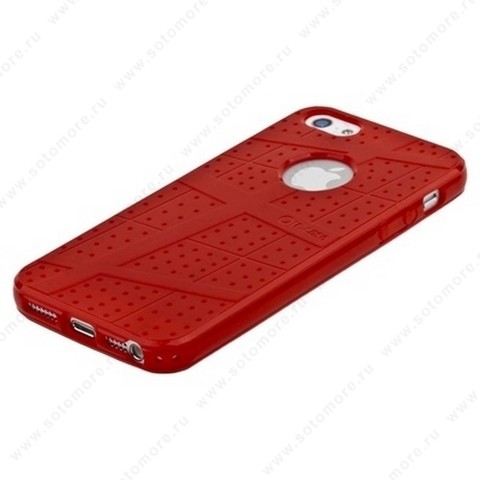 Накладка Ou Case для iPhone SE/ 5s/ 5C/ 5 - Ou case TPU case Red