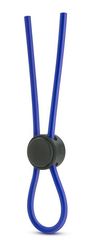 Синее эрекционное лассо Silicone Loop Cock Ring - 