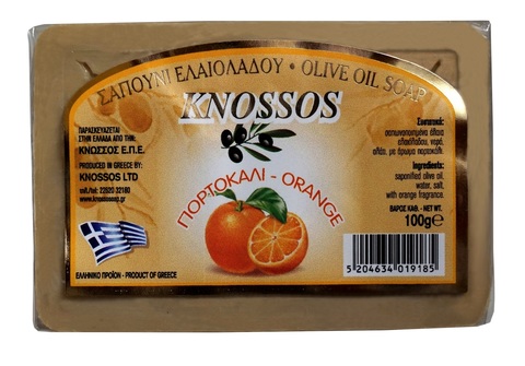 Оливковое мыло с апельсином Knossos 100 гр