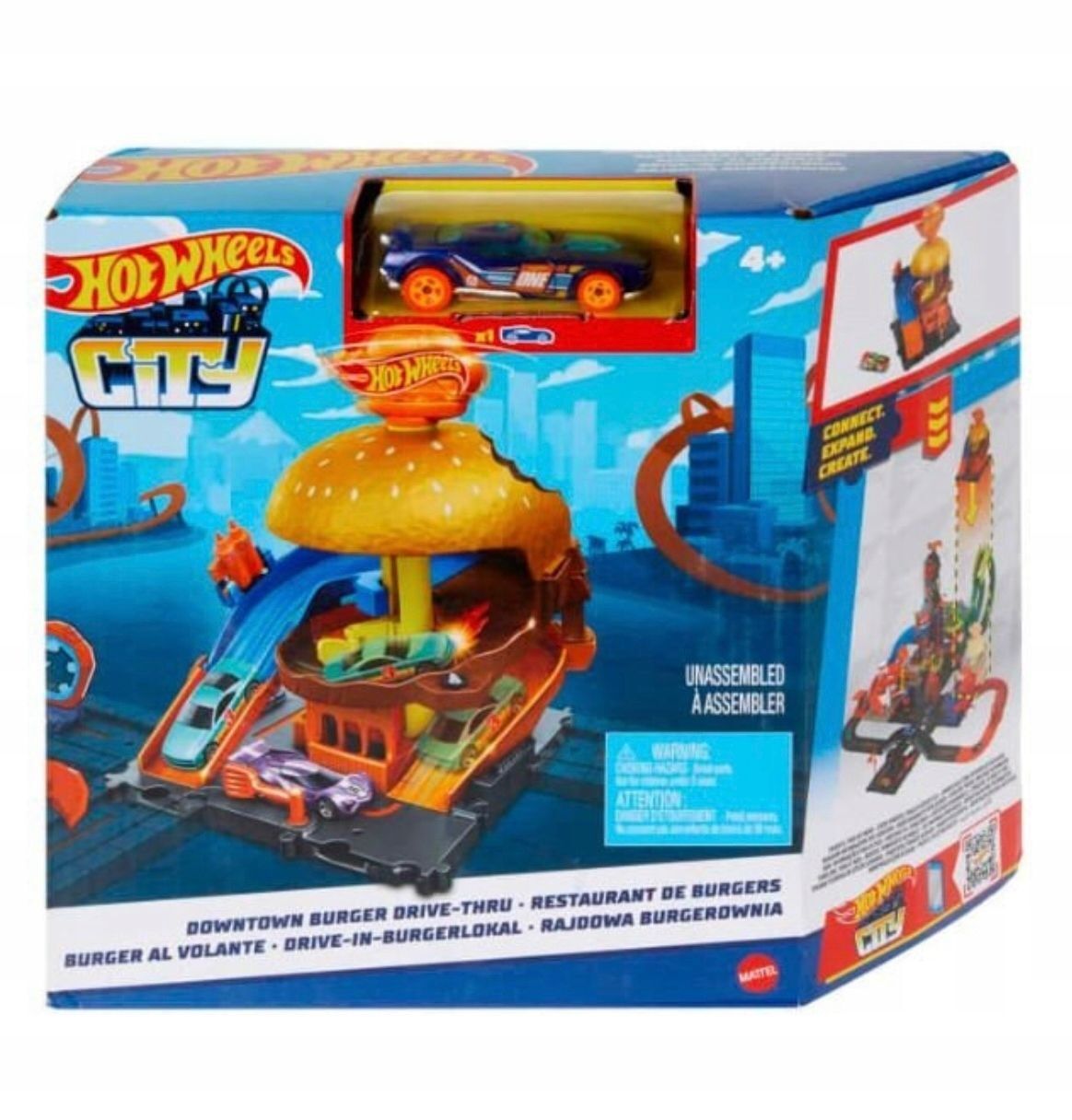 Игрушечный трек Hot Wheels City - Игровой набор Бургер Ралли Small Burger  Rally - Хот Вилс HDR24 HDR26 купить в Москве | Доставка по России.