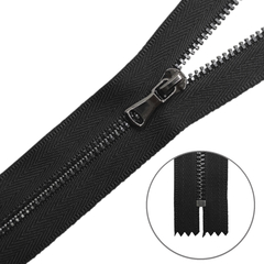 Молния металл Т3, L 20 см, н/р., чёрный/тёмный никель