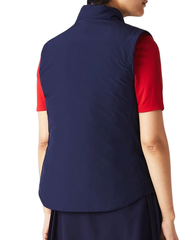 Женская теннисная жилетка Lacoste Sport Quilted Golf Vest - navy blue