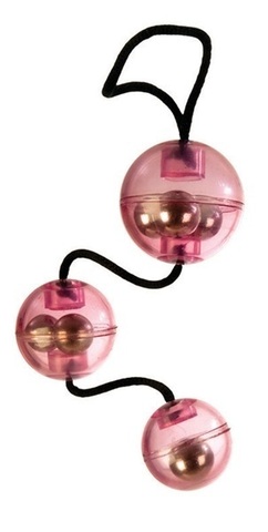 Три вагинальных шарика розовых ROCKER BALLS
