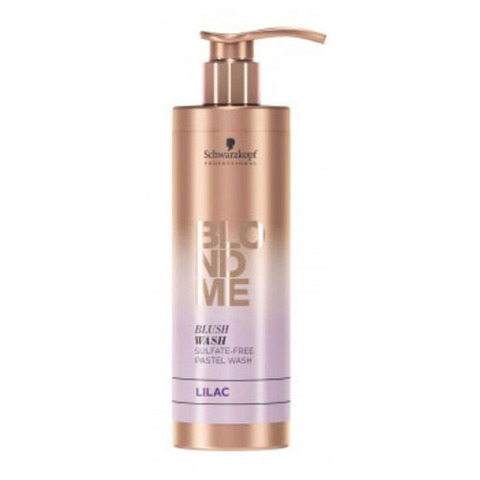 Schwarzkopf Blondme Blush Wash Lilac - Безсульфатный оттеночный шампунь для осветленных волос Лиловый