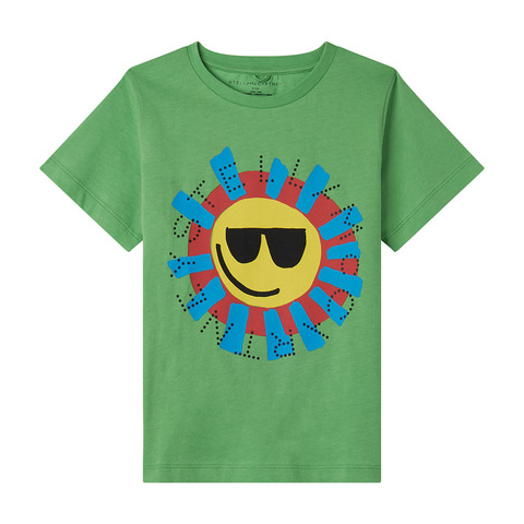 Футболка Stella McCartney Kids Stella Smile Green