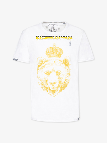 Футболка «Царь - Мишка!» белого цвета