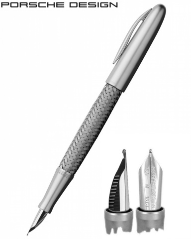 Ручка перьевая Pelikan Porsche Design Tec Flex P3110 Stainless Steel (PD988915)