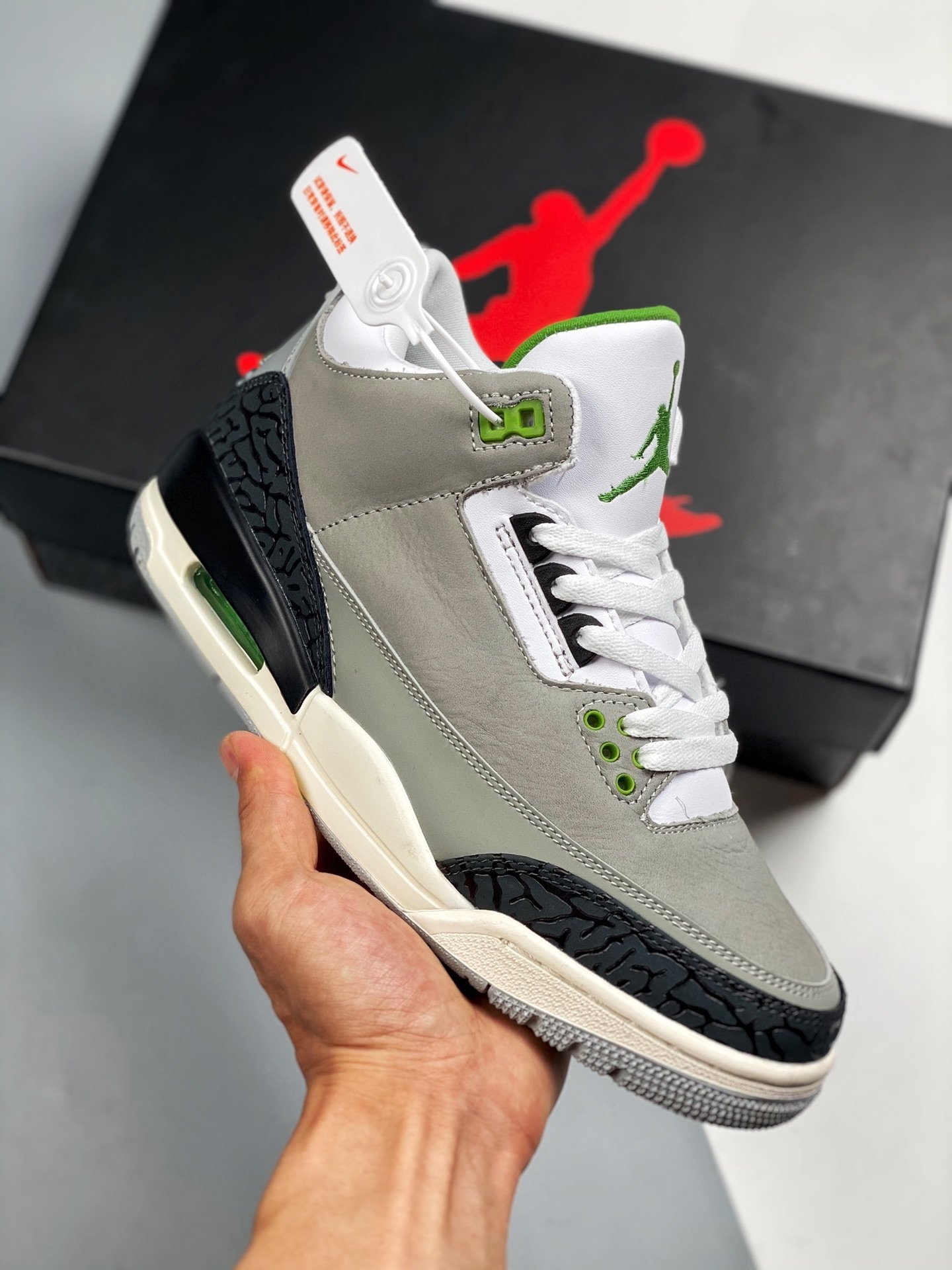 Grey and shop green retro 3