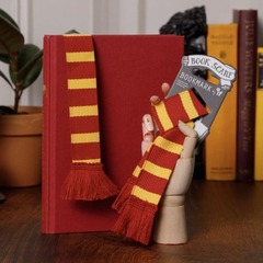 Əlfəcin \ Закладка \ Book Scarf Bookmark- Burgundy & Yellow