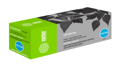 Картридж лазерный Cactus CS-CE410A CE410A черный (2200стр.) для HP LJ Pro 300, M351, 400, M451