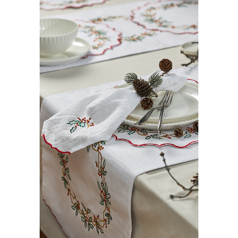 Набор салфеток 2шт 45х45см Tkano Festive wreath New Year Essential