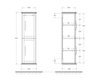 Cezares 55247 Колонна подвесная с двумя распашными дверцами, реверсивная 34x32x114