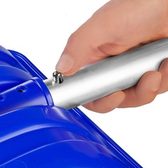 СИБИН АВТО-28, ширина 280 мм, пластиковая, с алюминиевой планкой, алюминиевый черенок, V-ручка, автомобильная снеговая лопата (421850)