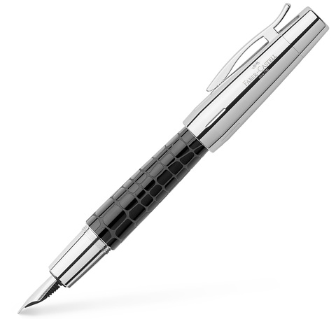 Перьевая ручка Faber-Castell E-motion Resin Croco Black перо EF