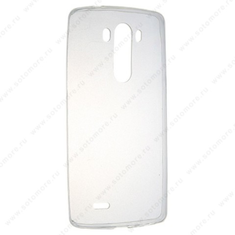 Накладка силиконовая ультра-тонкая для LG G3 D855 прозрачная