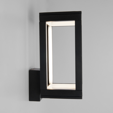 Уличный настенный светодиодный светильник 1527 TECHNO LED Frame чёрный