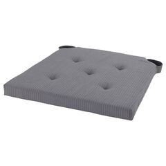 Подушка на стул IKEA JUSTINA (ЮСТИНА), Серый, 35 / 42х40х4 см