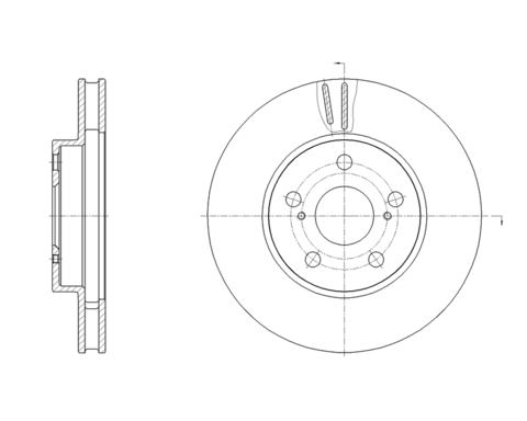 Диск тормозной вентилируемый G-brake  GR-20897