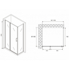 Abber Sonnenstrand AG04100MS-S85M Душевой уголок, 100x85x195
