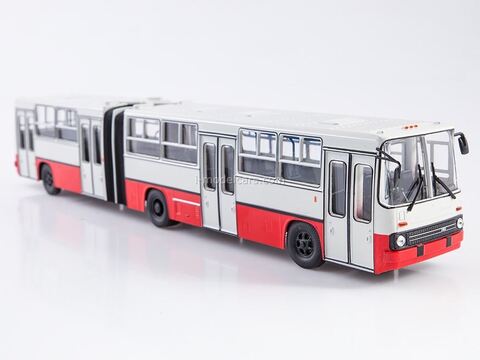 Ikarus 280.64 planetary doors white-red Soviet Bus (SOVA) 1:43