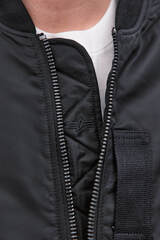 Бомбер Alpha Industries MA-1 Mod Flight Jacket Black (Черный)