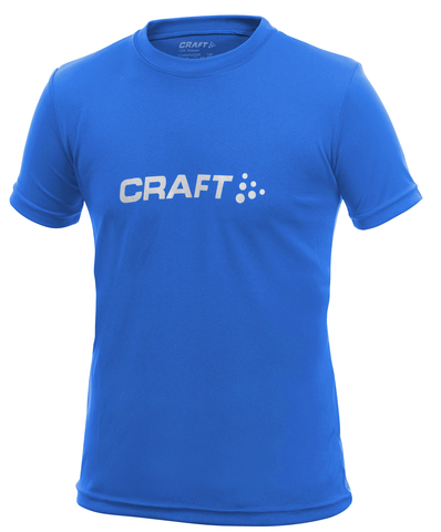 Футболка Craft Light Logo для юниоров  голубая