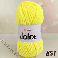 YARNART DOLCE 851, Яркий желтый