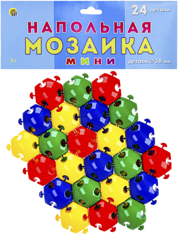 НАПОЛЬНАЯ МОЗАИКА МИНИ В ПАКЕТЕ (24 детали) (Арт. М-0522)