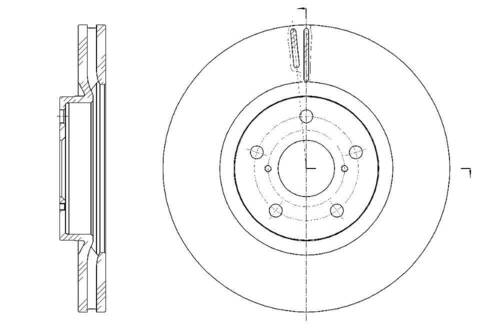 Диск тормозной вентилируемый G-brake  GR-21149