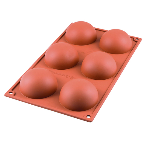 Форма силиконовая для приготовления пирожных half sphere, 18х34 см