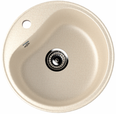 ULGRAN U-100  Круглая мойка с отверстием под смеситель