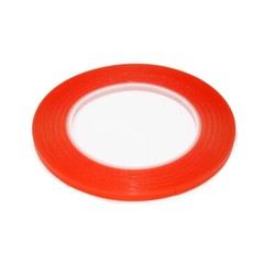 Sticker 3M Red 10mm Copy MOQ:30 (Прозрачный двухсторонний скотч-пленка) (红色双面胶纸）