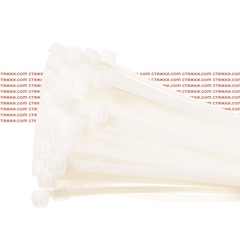 Стяжка - хомут кабельная нейлоновая КСС 5х350 белые — 100 шт/уп