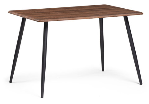 Стол деревянный Woodville Кангас 120х80х77 орех кантри, черный, ножки черные