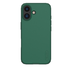Усиленный чехол зеленого цвета (Dark Green) от Nillkin для iPhone 17, серия Super Frosted Shield Pro