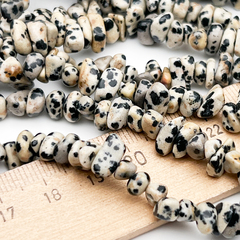 "Далматин" бусины, крошка 4-8 мм, цена за нить 38 см
