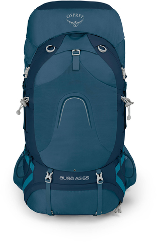 Картинка рюкзак туристический Osprey Aura Ag 65 Challenger Blue - 4