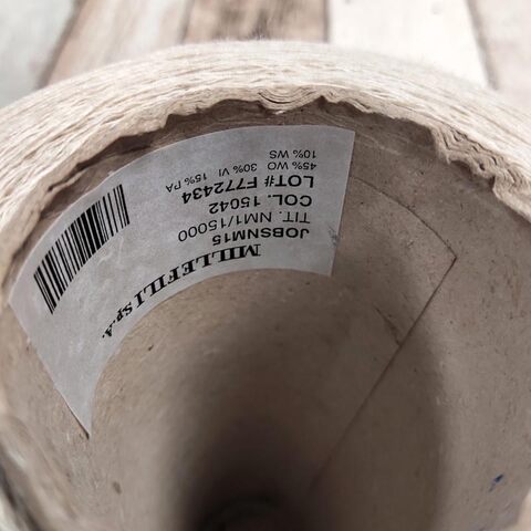 Смесовка с кашемиром (10%) MILLEFILI JOBS 1500 серо-бежевый