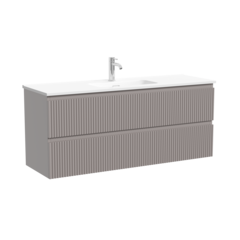 Sancos SNR120/39SM Тумба подвесная SANCOS Snob R 1195х390х500, c двумя ящиками оснащенными доводчиками, Doha Soft, арт.SNR120/39SM фото