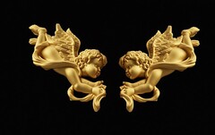 Силиконовые молды ангел левый и правый. набор № 333