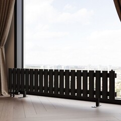 Радиатор трубчатый Guardo Torre 6D-300-20 NK-VER-L-FL R9005(M) черный матовый