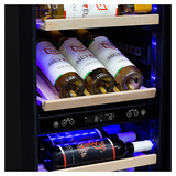 Винный шкаф MEYVEL MV106-KST2 (Slim) 385 л 450х695х1800 мм черный