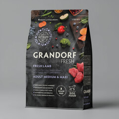 Сухой корм GRANDORF Fresh Dog Adult MED&MAXI Lamb&Sweet Potato для собак средних и крупных пород из свежего мяса ягненка с бататом