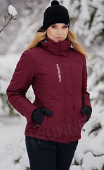 Премиальная теплая лыжная куртка Nordski Mount Wine женская