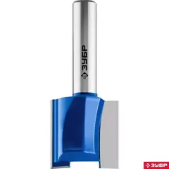 ЗУБР 22 x 22 мм, хвостовик 8 мм, фреза пазовая прямая,Профессионал(28753-22-22)